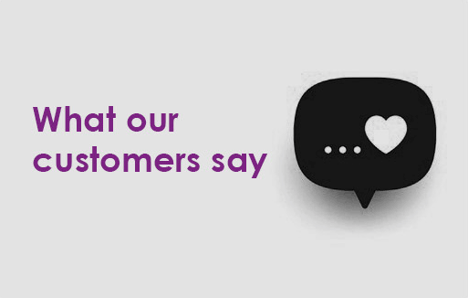 What our customers say